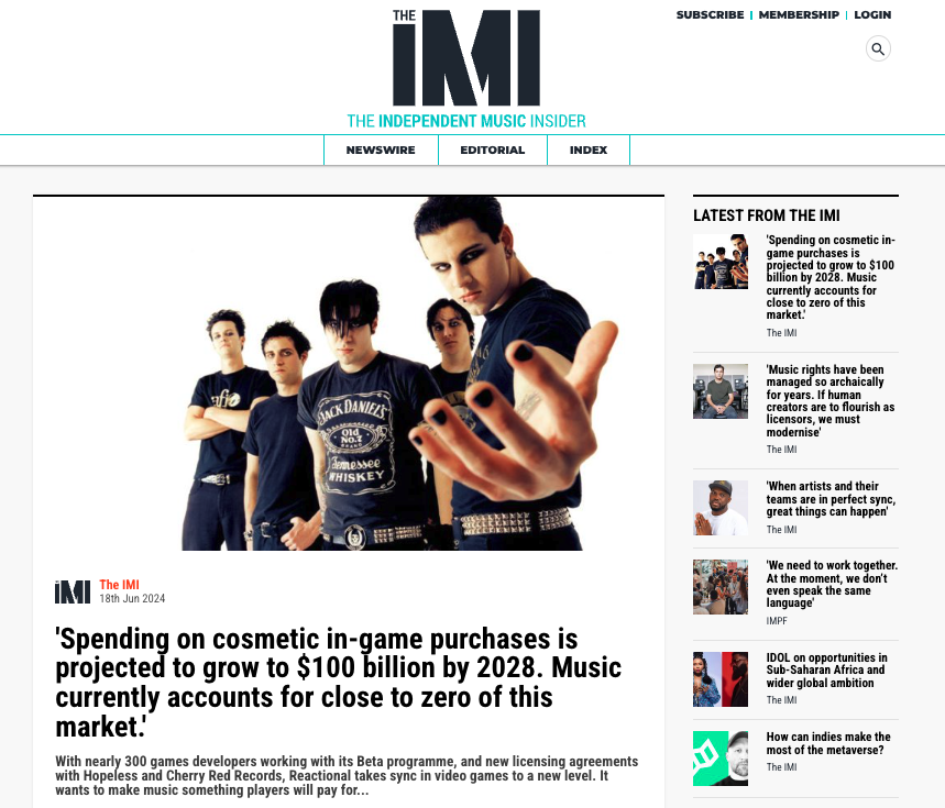 independent music insider article